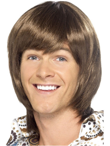 Perruque 70s ABBA brune