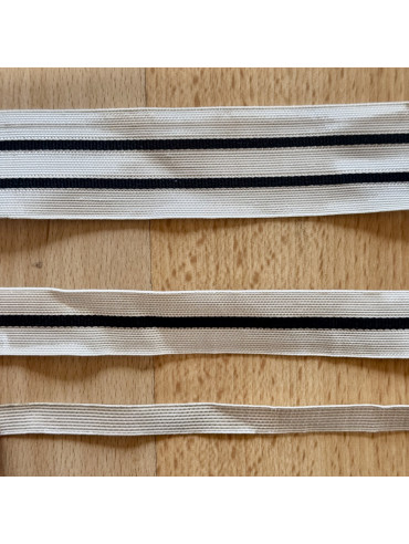 Metall-Tresse Oberstleutnant silber 21,5mm