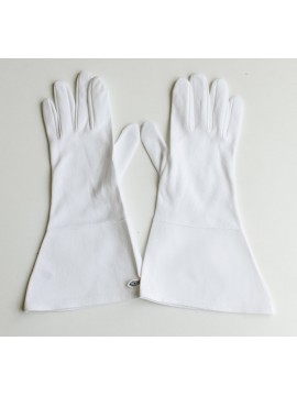 Handschuhe weiss mit Stulpen